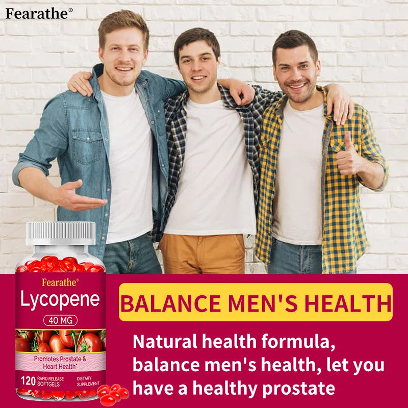 Premium Lycopene 40mg, Dietary Supplement for Prostate, Antioxidant, Heart, Skin & Immune Health, Non-GMO, 30/60/120 Softgels Peaceful Pleasures Health and Wellness