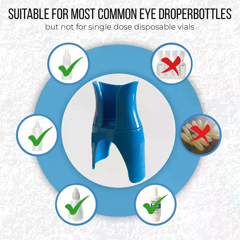 Eye Drops Holder Eye Drops Bottle Helper Eye Ointments Drops Holder Device Eye Drop Guide Aid Help Applicator Eye Care Tool Peaceful Pleasures Health and Wellness