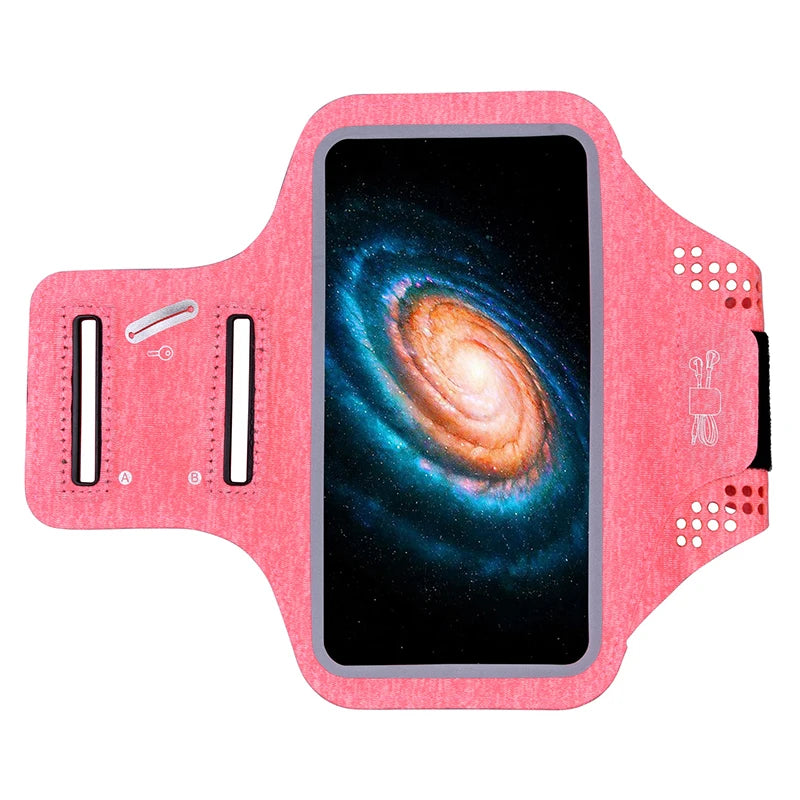 Cell Phone Accessories Woman Sports Bag For Phone Armband For Sports mp3/mp4 Bags Iphone 15Pro Max Case For Sleeve Bags Hand Bag Peaceful Pleasures Health and Wellness Pink(6.5 inch)