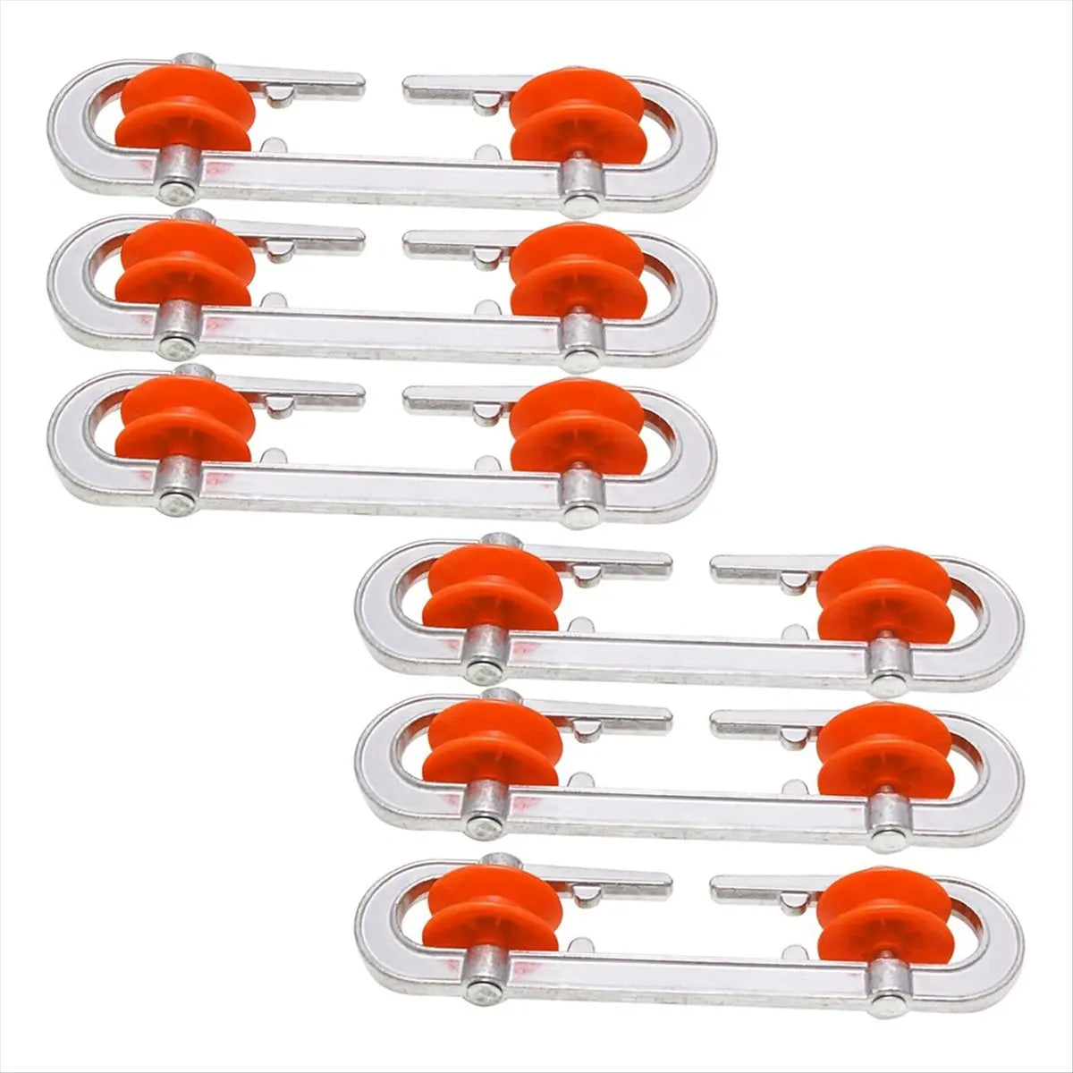 *ABDH 6 Pcs Clothesline Spreader, Aluminium Heavy Duty Outdoor Clothes Line Separator Pulley for Heavy Loads and Clothesline Peaceful Pleasures Health and Wellness
