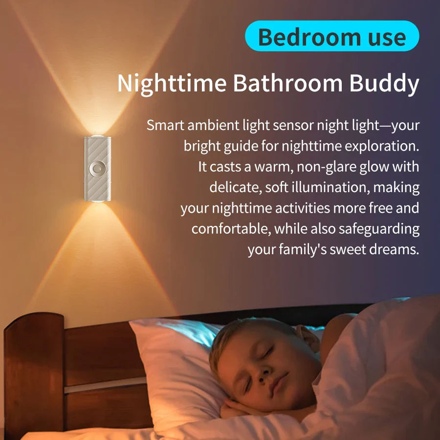 RGB Motion Sensor LED Wall Light – Rechargeable Magnetic Spotlight