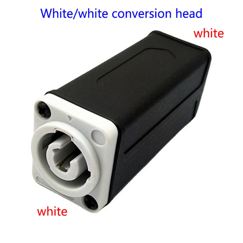 New 1Pc LED PowerCon AC Coupler Adapter Extender Connector Speakon Panel Mount Straight Adapter Blue White Peaceful Pleasures Health and Wellness A2