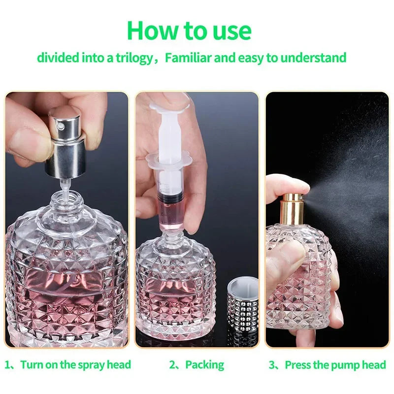 30/50ML Travel Perfume Atomizer 1/3Pcs Pineapple Shape Dispenser Refillable Transparent Spray Bottles Portable Travel Bottles Peaceful Pleasures Health and Wellness