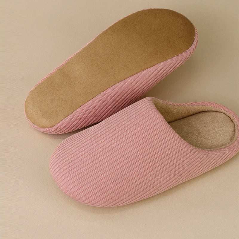 Unisex Winter Plush Fur Slippers – Non-Slip Cozy Indoor Shoes