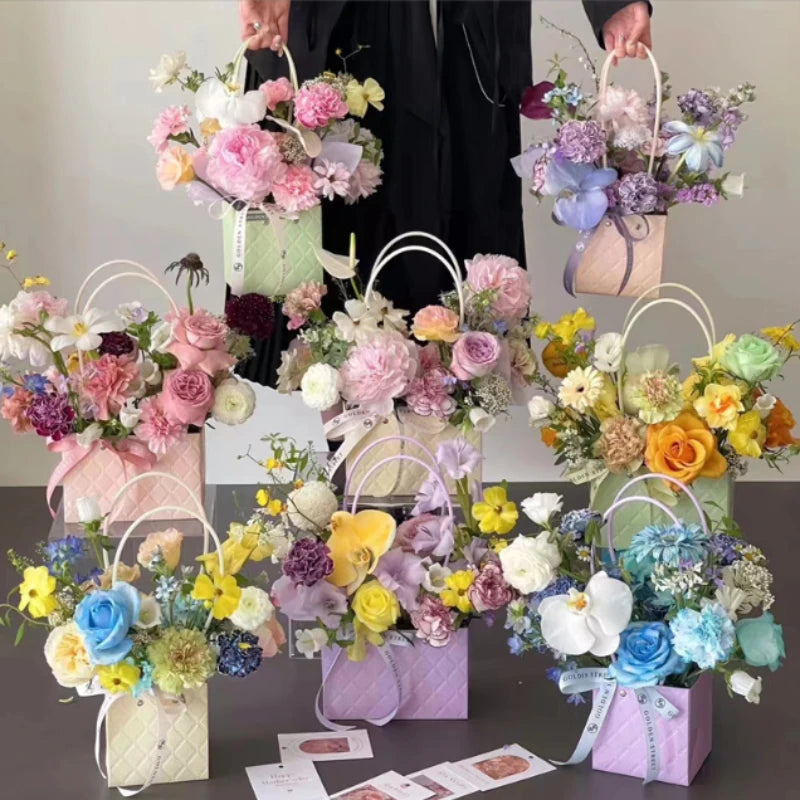 Reusable Waterproof Floral Gift Tote Bags | Wedding & Party