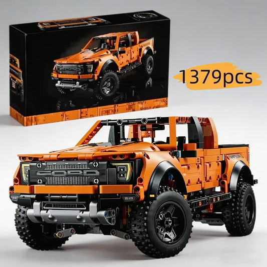 MOC Creative DIY Vehicle Bricks Tech Raptors F150 Truck Race Car Peaceful Pleasures Health and Wellness
