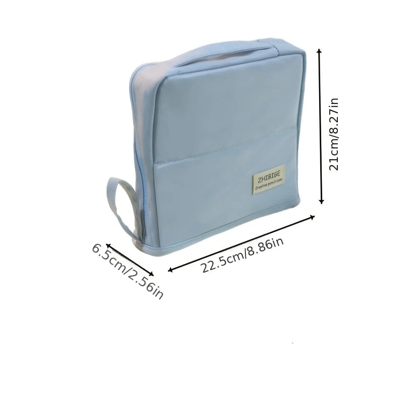 Large Washable Pencil Case Organizer | Multi Compartment Bag