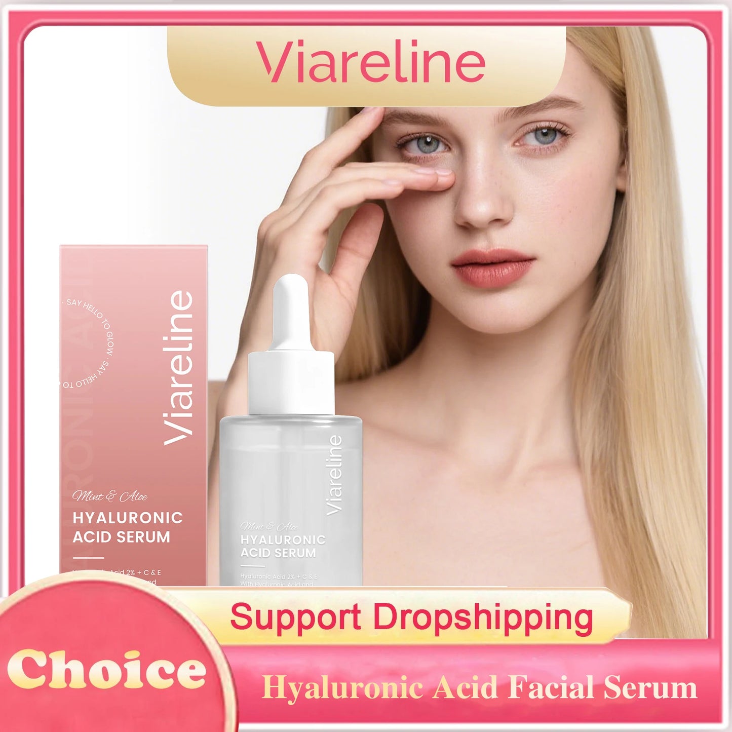 Hyaluronic Acid Facial Serum Hydrating Repair Firming Brightening Barrier Protection Fade Fine Lines Moisturizing Facial Serum Peaceful Pleasures Health and Wellness