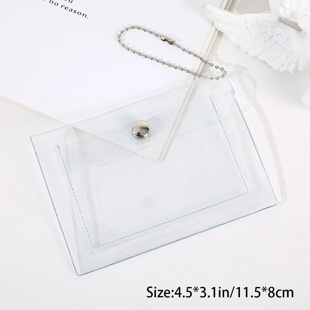 Creative Transparent Card Bag Simple DIY Storage Mini Button Portable