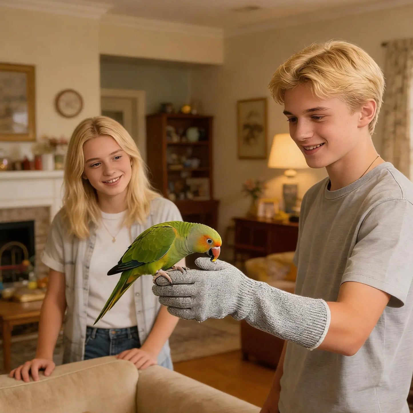 Bite Proof Scratch Resistant Pet Gloves for Cats, Birds & Parrots