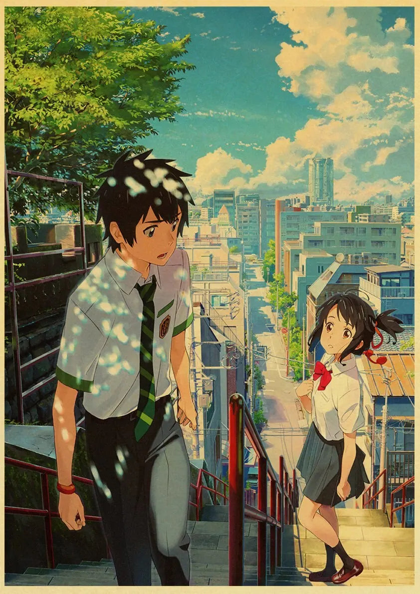 Your Name Anime Poster – Shinkai Makoto Canvas Wall Art