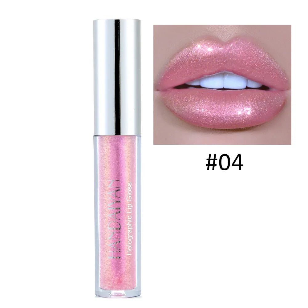 Holographic Glitter Lip Gloss | 6 Metallic Shades Liquid Lipstick