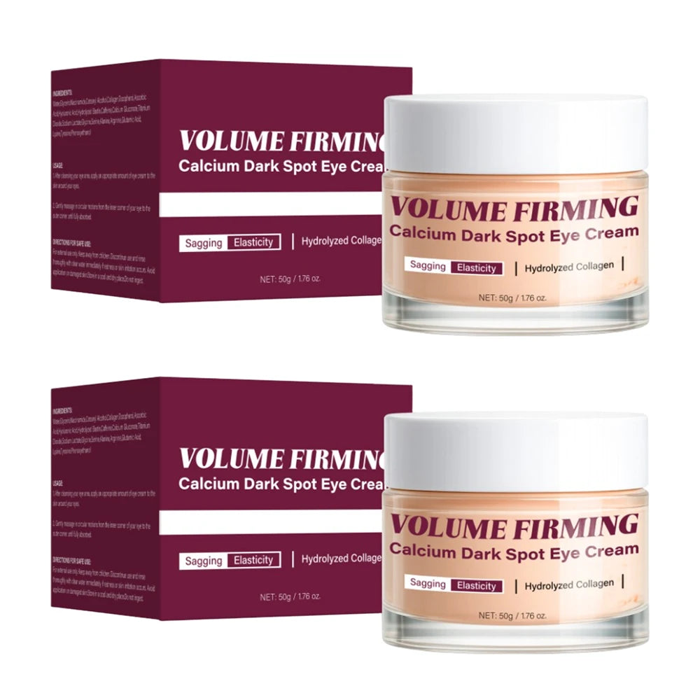 Calcium Dark Spot Eye Cream for Women Reduces Dark Circles, Skin Firming, Improves Elasticity ,Korean Cosmetics,50g Peaceful Pleasures Health and Wellness 2PCS