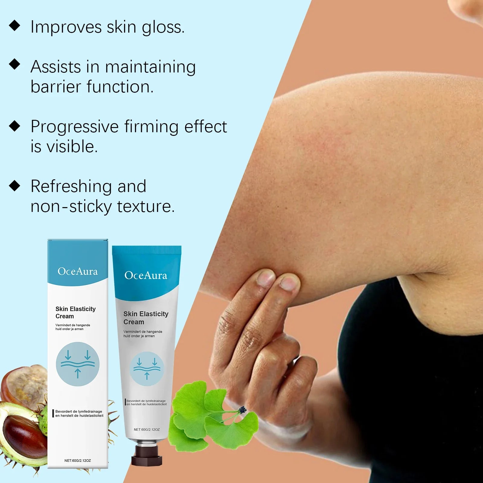 OceAura Firming Arm Cream – Tighten & Lift Sagging Skin 60g Firming Body Cream Oasis Select