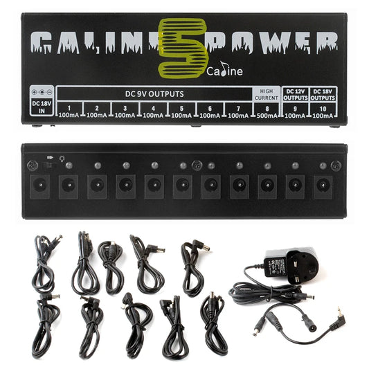 Caline CP-05 Guitar Effect Pedal Power Supply EU US AU UK Plug 10 Peaceful Pleasures Health and Wellness AU plug