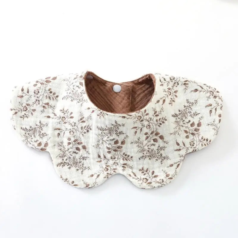 6-Layer Cotton Baby Drool Bib – Soft Burp Cloth for Newborns