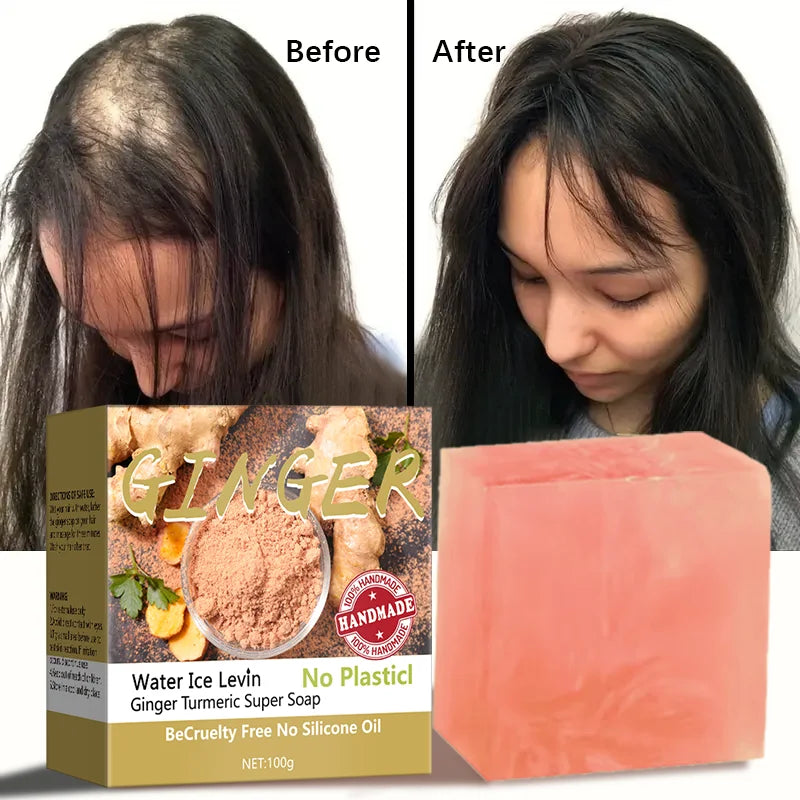 Turmeric Ginger Shampoo Bar | Cold Process Plant-Based Soap