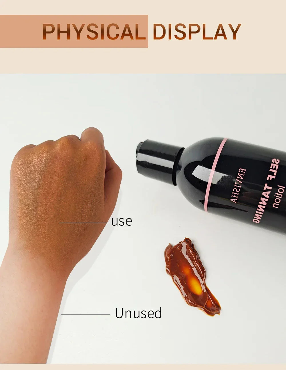 ENVISHA Organic Self Tanning Lotion – 300ml Self Tanner ENVISHA
