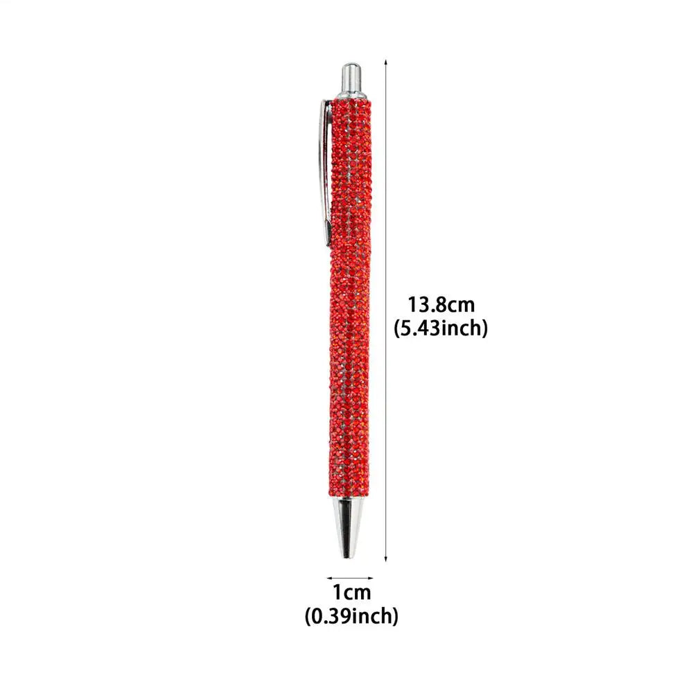 Crystal Rhinestone Ballpoint Pen – Bling Retractable School Pen