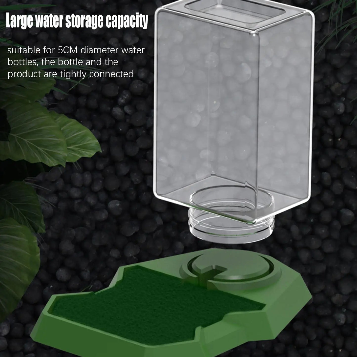Reptile Water Dispenser & Anti-Slip Dish Bowl | Large Capacity