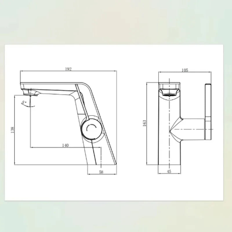 LED Temperature Display Basin Faucet | Single Handle Bathroom Tap