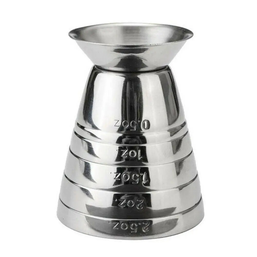 Stainless Steel 304 Magic Measuring Cup Cocktail Ounce Cup Graduated Measuring Cup Creative Drink Spirit Mixed Cocktail Beaker Peaceful Pleasures Health and Wellness