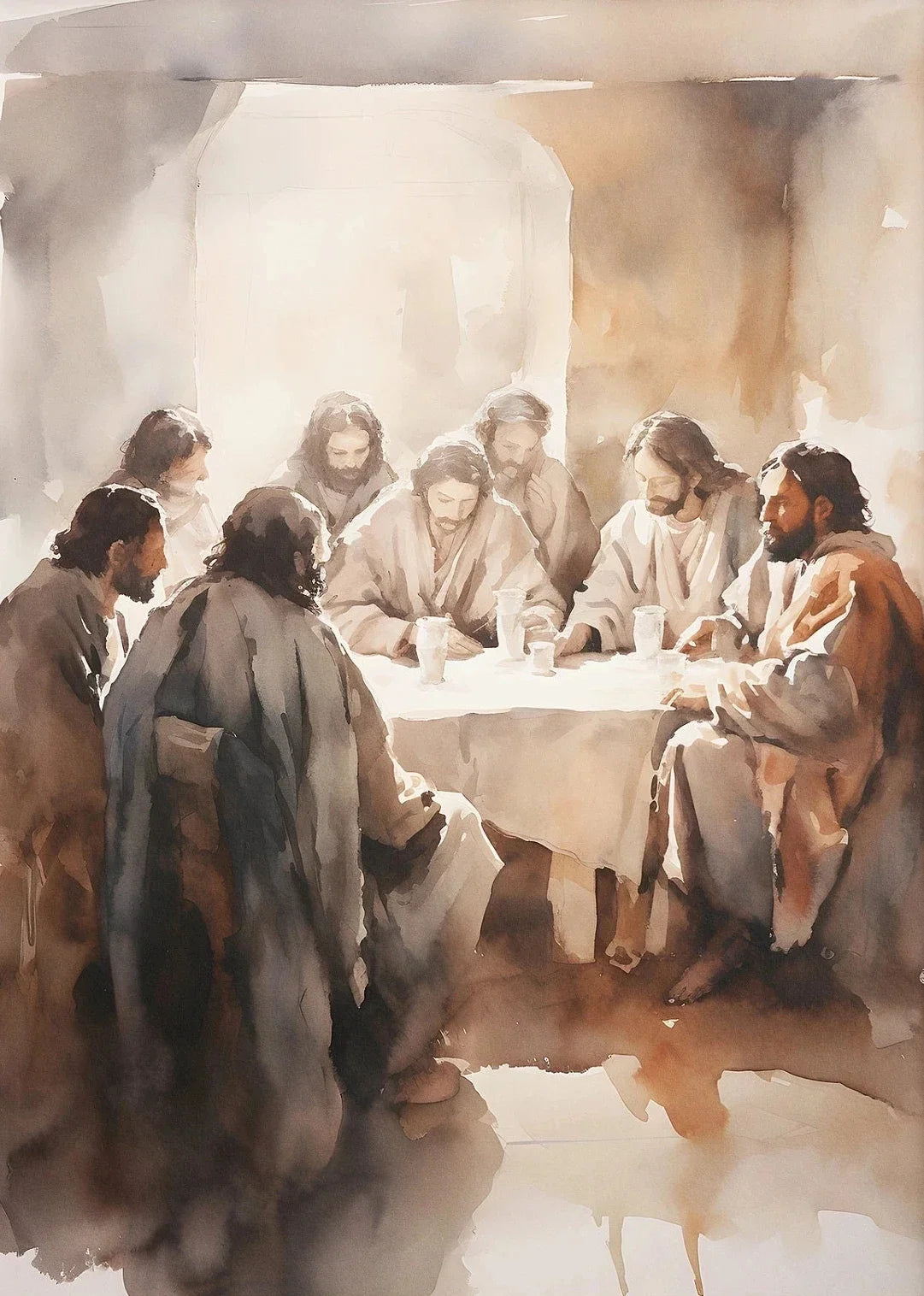 Jesus Walking on Water Canvas Wall Art | Biblical Home Decor