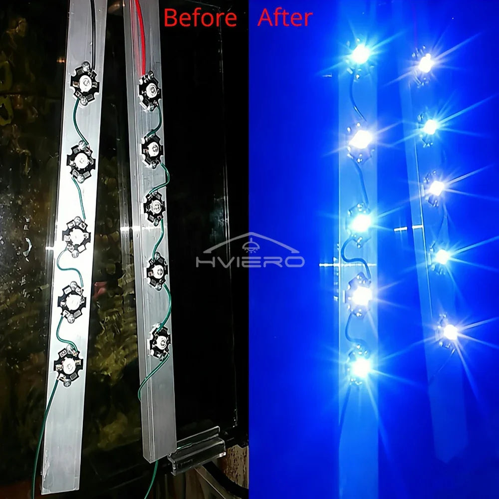 3W High Power LED Chip Beads 10/20 Pack + 20mm Star PCB