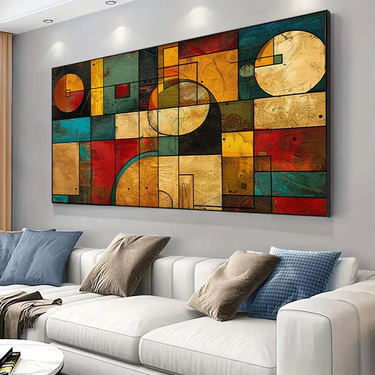 1pc Modern Abstract Frameless Canvas Art Print Deco Poster for Living Room, Bedroom, Dining Room Horizontal Wall Hanging Artwork Peaceful Pleasures Health and Wellness ZLH4318 20x40cm No Frame