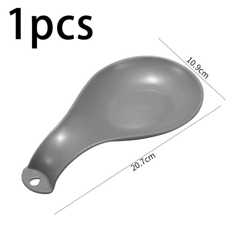 Spoon Rest Large Ceramic Spoon Holder Heat-Resistant Cooking Spoon Rest Coffee Spoon Holder Dishwasher Safe Ceramic Spoon Rest Peaceful Pleasures Health and Wellness B3