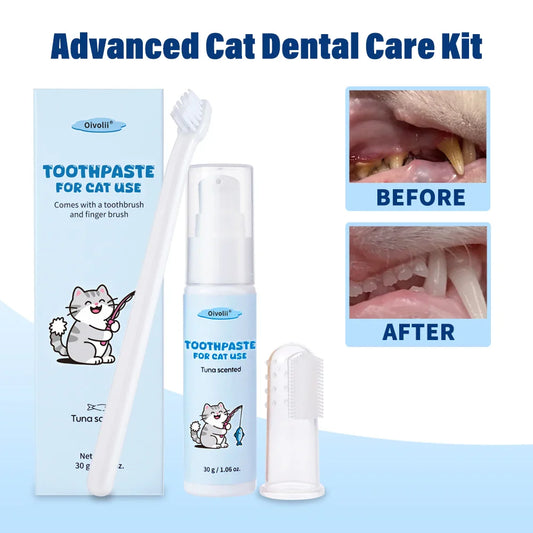 Pet Dental Care Kit – Toothpaste, Toothbrush & Finger Brush Pet Dental Care Kit Oasis Select pet toothpaste