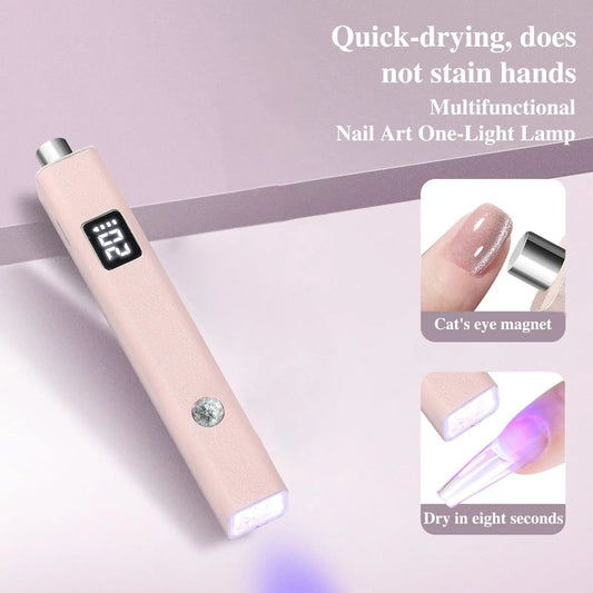 Mini UV Gel Nail Cure Lamp – Portable Rechargeable Flash Light UV Nail Cure Lamp Oasis Select