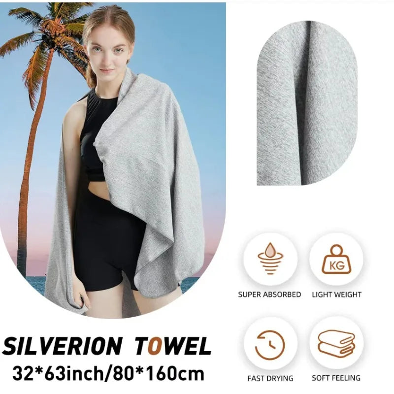 Ultra-fine Fiber Cationic Quick-drying Sports Towel Outdoor Fitness Water-absorbing Towel Sweat-wiping Towel Peaceful Pleasures Health and Wellness