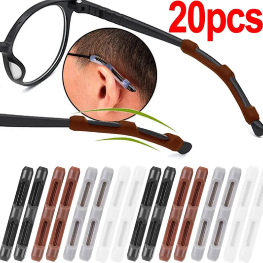 Silicone Glasses Ear Hooks Anti-Slip Grips 10/20pcs Eyewear Accessories Peaceful Pleasures Health and Wellness