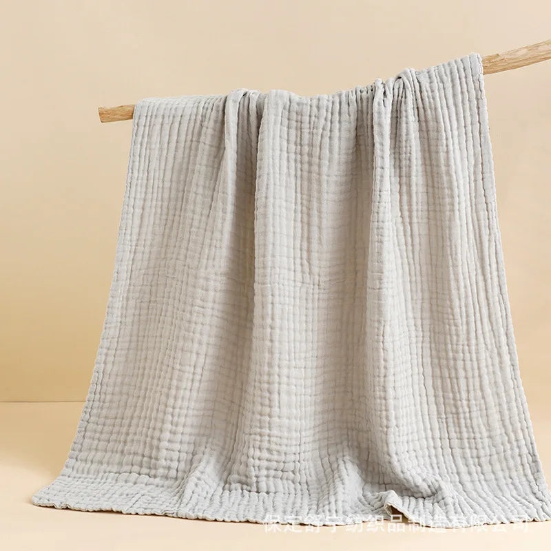 6-Layer Muslin Baby Swaddle Blanket & Bath Towel 105x105cm