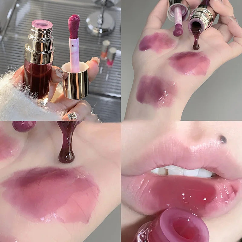 Gege Bear Crystal Jelly Lip Oil Mirror Gloss Tint | K-Beauty