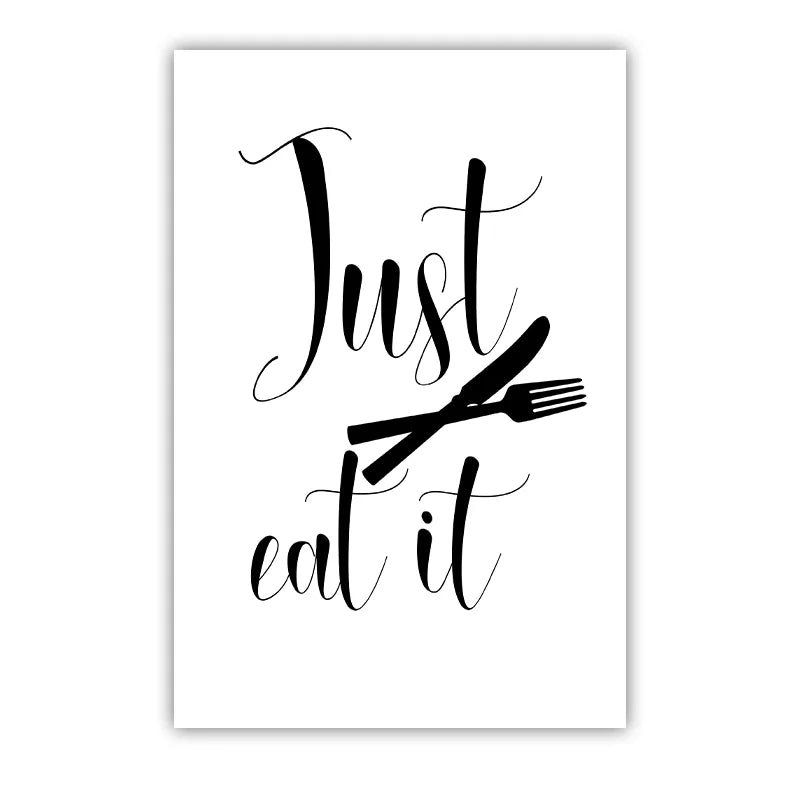 Kitchen Inspirational Wall Art, Modern Cooking Quotes Canvas Painting, Minimalist Black White Poster Print for Dining Room Decor Peaceful Pleasures Health and Wellness 02 30x40cm No Frame China Mainland