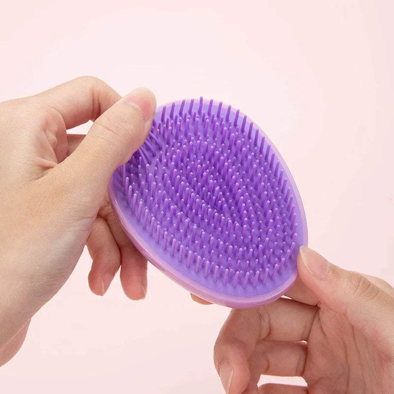 Mini Egg Round Hairbrush – Portable Detangling & Scalp Massage Comb