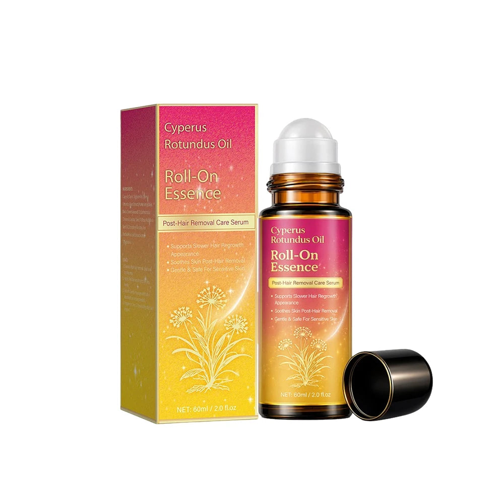 Cyperus Rotundus Oil for Hair Removal, Soft Smooth Skin Care Deep Hydration Anti Hair Growth Inhibition After Shave Oil,60ML Peaceful Pleasures Health and Wellness Packaging 1