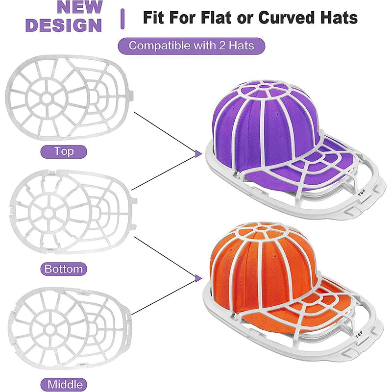 Hat Washer Cage for Baseball Caps – Washing Machine & Dishwasher