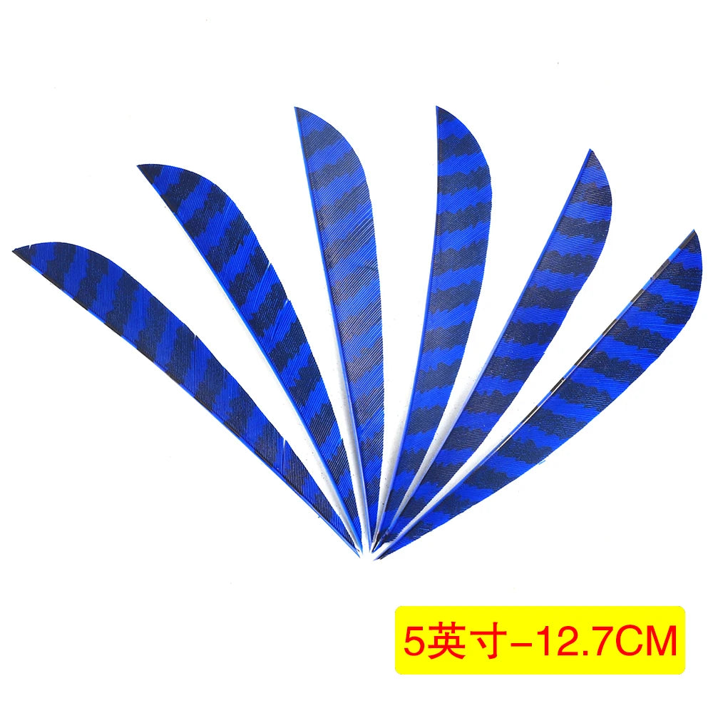 5-Inch Turkey Feather Arrow Fletchings Natural DIY Archery