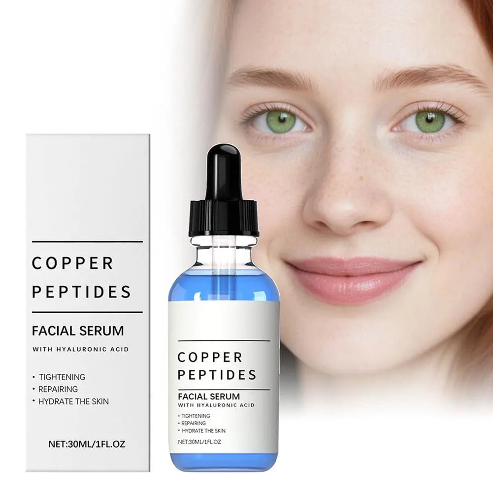 Copper Peptide Moisturizing Serum Anti Wrinkle Remover Antioxidant Tighten Skin Barrier Repair Lightweight and Easily Absorbed Peaceful Pleasures Health and Wellness