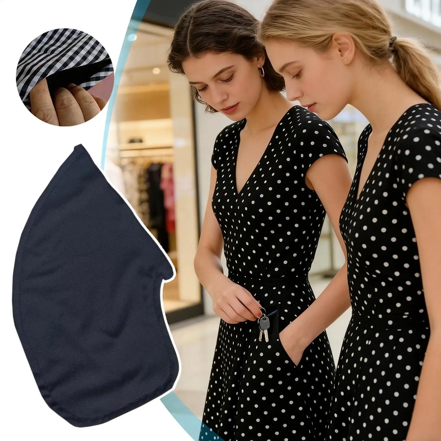Sew In Pockets Invisible Inner Security Pouch Hiddens Zipper For Travel, Underwear Bra Pants Socks Shirt Jeans Peaceful Pleasures Health and Wellness