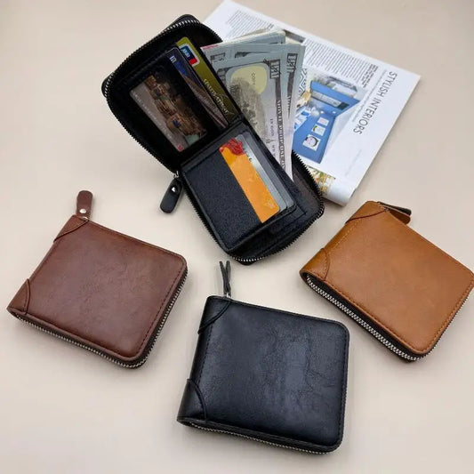 Men's Slim Zipper Wallet | Multi-Card Holder & Coin Pocket Slim Zipper Wallet Oasis Select