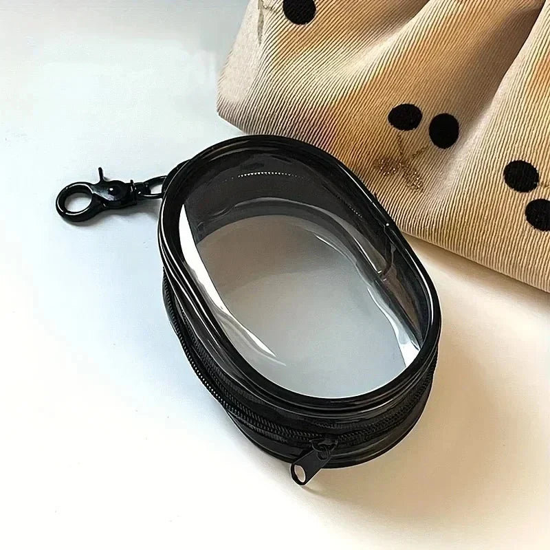 Mini Clear Zipper Storage Bag – Cable & Earphone Organizer