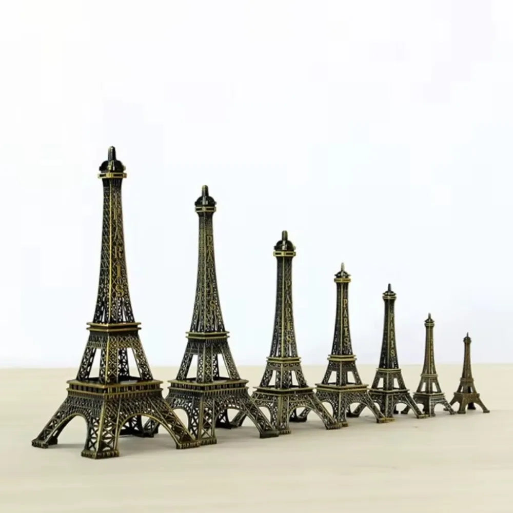 Bronze Metal Eiffel Tower Model Statue – 7 Sizes with Gift Box