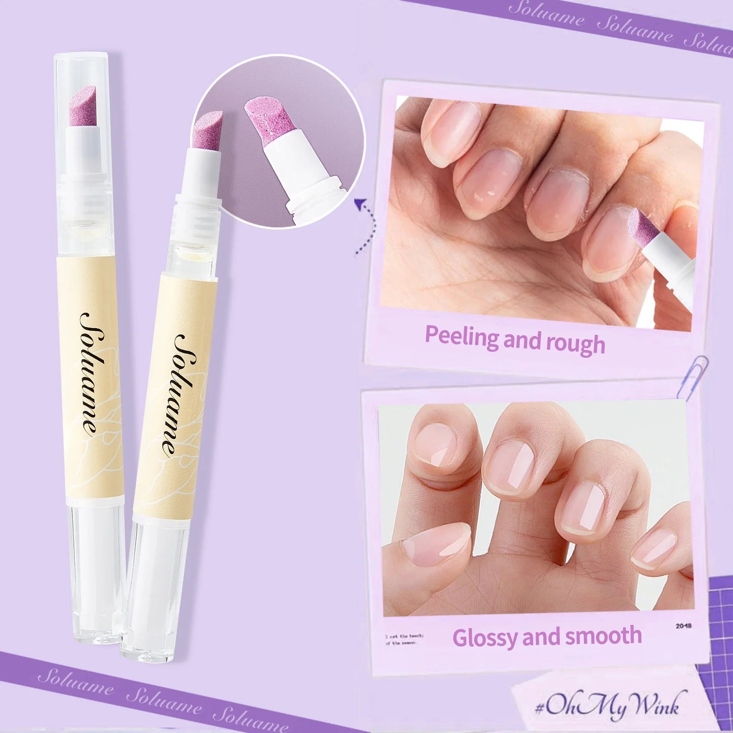 Cuticle Oil Pusher Pen for Nail Health & Care Peaceful Pleasures Health and Wellness