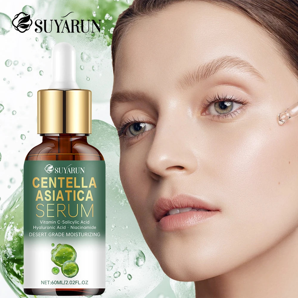 SUYARUN Premium Centella Asiatica Serum - Hydrating & Soothing Face Treatment for Acne, Redness & Anti-Aging | Natural Skin Care Peaceful Pleasures Health and Wellness