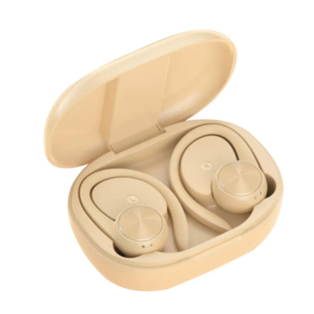 Hook-on Wireless Bluetooth Earphone Stereo Digital Display Wireless Earphones Noise Canceling HiFi Bluetooth Headset Peaceful Pleasures Health and Wellness Skin