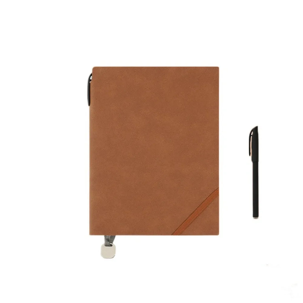 Multifunction 100sheets A5 Notebook Diary To Do List Meeting Minutes Book Stationery School Supplies Retro Notebook Girls Peaceful Pleasures Health and Wellness Camel